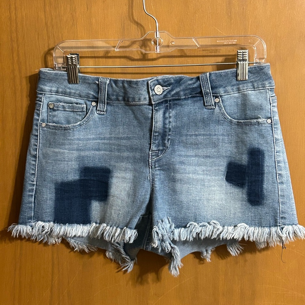 Celebrity Pink Blue Denim Jean‎ Shorts Size 9/29